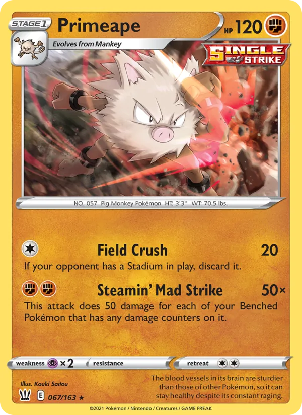 Primeape, Battle Styles Nº 67