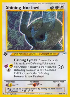 Shining Noctowl, Neo Destiny Nº 110 Holo