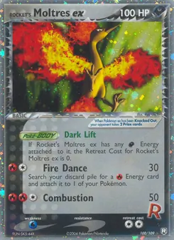 Rocket's Moltres ex, Team Rocket Returns No. 100 Holo