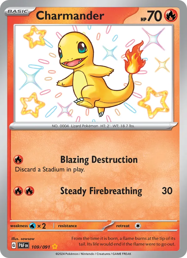Charmander, Paldean Fates Nº 109