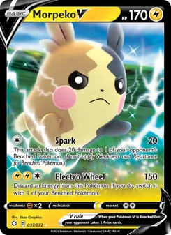 Morpeko V, Shining Fates No. 37 Holo