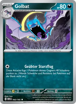 Golbat, 151 Nº 042 Normal
