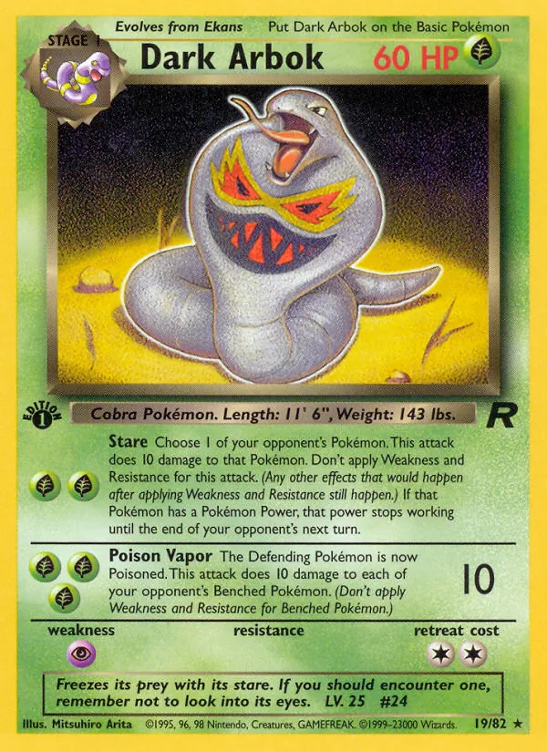 Dark Arbok, Team Rocket Nº 19