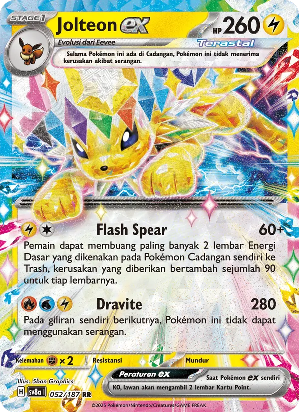 Jolteon ex, Festival Terastal ex No. 052