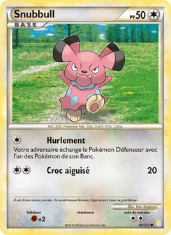Snubbull, HeartGold SoulSilver No. 82 Normal