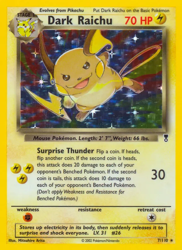 Dark Raichu, Legendary Collection Nº 7
