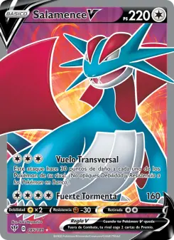 Salamence V, Oscuridad Incandescente Nº 185 Holo