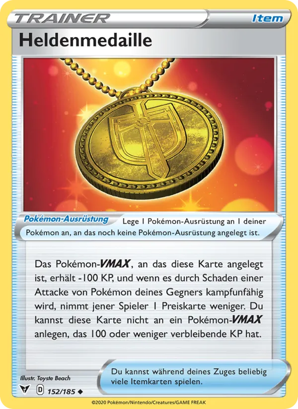 Heldenmedaille, Farbenschock No. 152