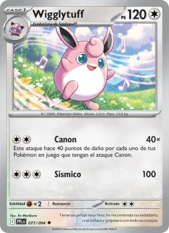 Wigglytuff, Fuegos Fantasmales Nº 077 Normal