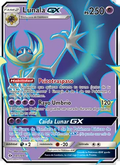 Lunala GX, Sol y Luna No. 141 Normal