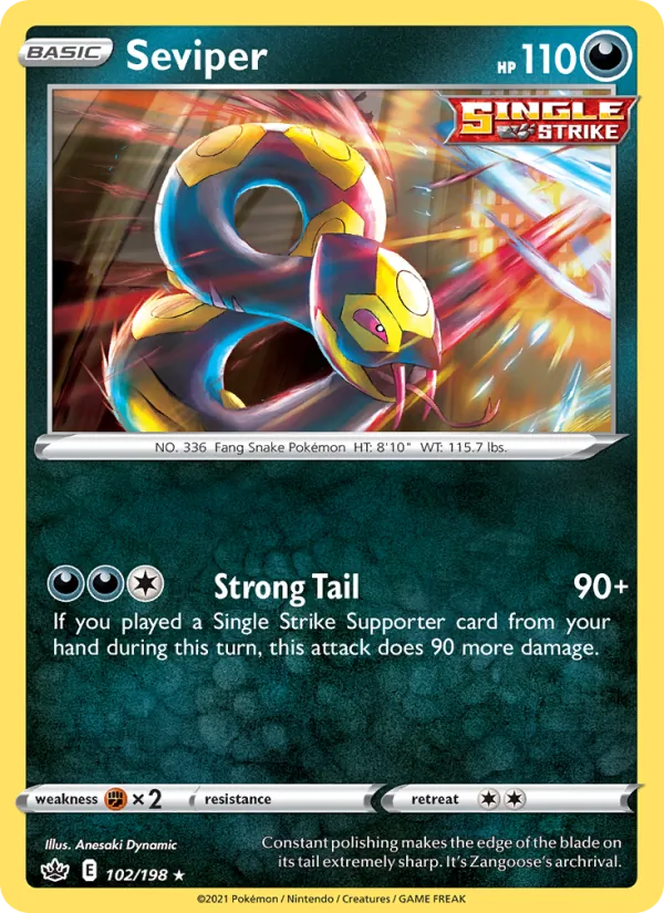 Seviper, Chilling Reign No. 102