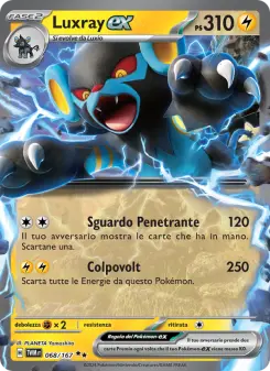 Luxray-ex, Crepuscolo Mascherato Nº 068 Holo