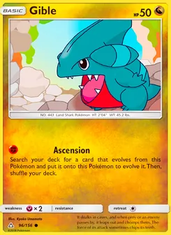 Gible, Ultra Prism No. 96 Normal