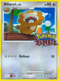 Bibarel, Pokémon Rumble No. 16 Normal