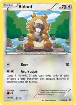 Bidoof, Duelos Primigenios No. 116 Normal