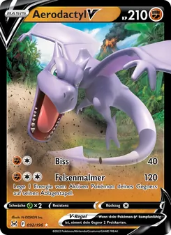 Aerodactyl V, Verlorener Ursprung No. 092 Holo