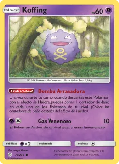 Koffing, Eclipse Cósmico Nº 76 Normal