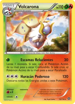 Volcarona, Asedio de Vapor No. 15 Normal