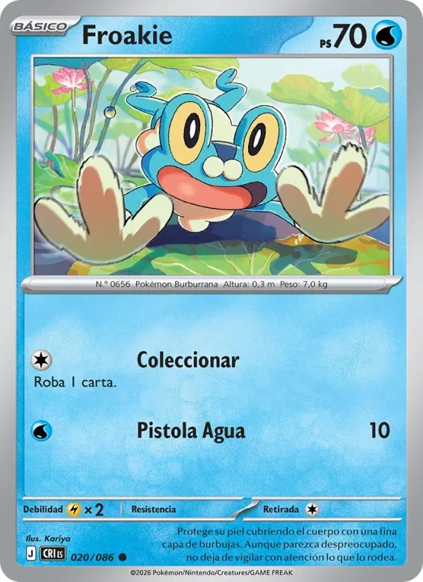 Froakie, Caos Creciente Nº 020