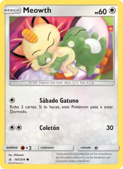 Meowth, Vínculos Indestructibles No. 147 Normal