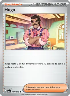 Hugo, Evoluciones en Paldea Nº 187 Normal