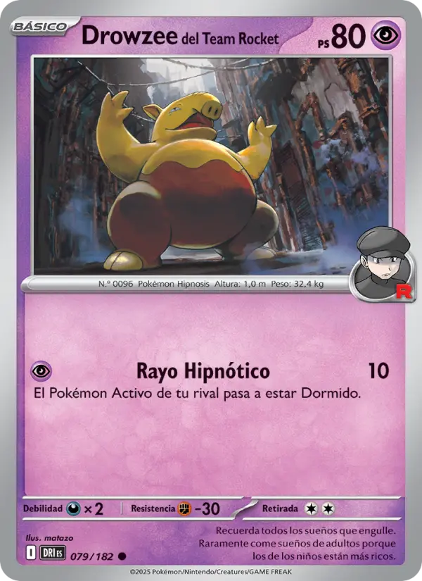 Drowzee del Team Rocket, Rivales Predestinados No. 079