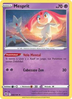 Mesprit, Resplandor Astral No. 066 Holo