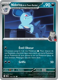 Nidorina de la Team Rocket, Rivalités Destinées Nº 115 Normal