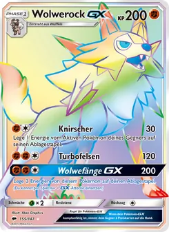 Wolwerock GX, Nacht in Flammen No. 155 Holo