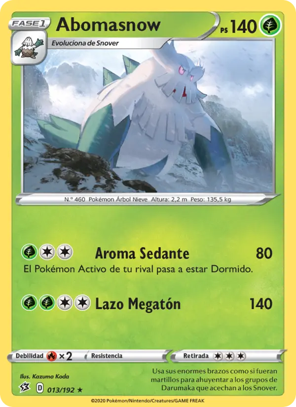 Abomasnow, Choque Rebelde Nº 13