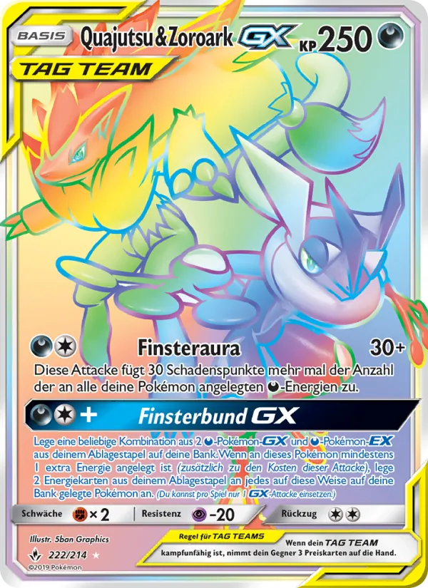 Quajutsu & Zoroark GX, Kräfte im Einklang No. 222