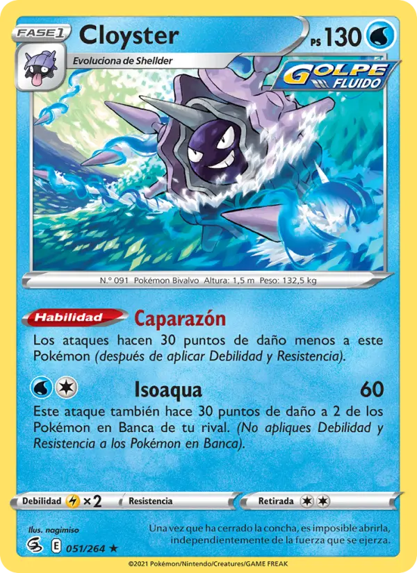 Cloyster, Golpe Fusión No. 51