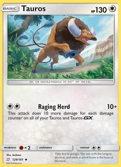 Tauros, Team Up No. 129 Normal