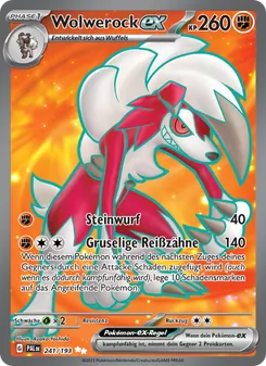 Wolwerock-ex, Entwicklungen in Paldea No. 241 Holo