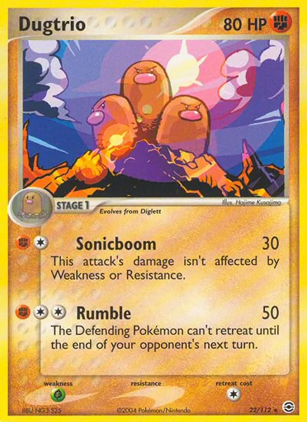 Dugtrio, FireRed & LeafGreen Nº 22
