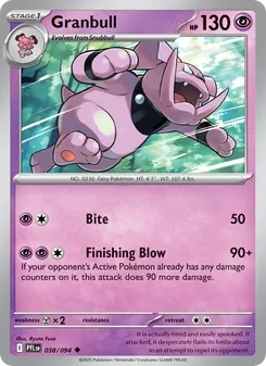 Granbull, Phantasmal Flames No. 038 Normal