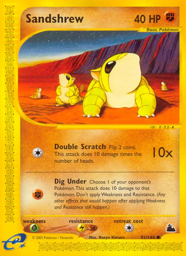 Sandshrew, Skyridge No. 92
