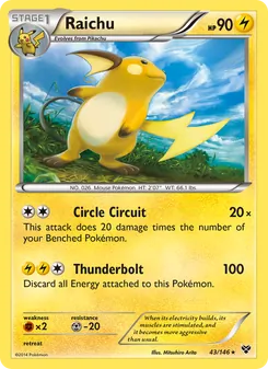 Raichu, XY No. 43 Normal