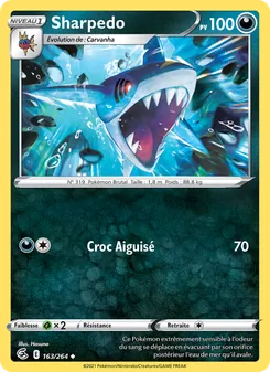 Sharpedo, Poing de Fusion Nº 163 Normal