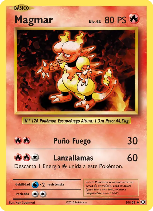 Magmar, Evoluciones No. 20