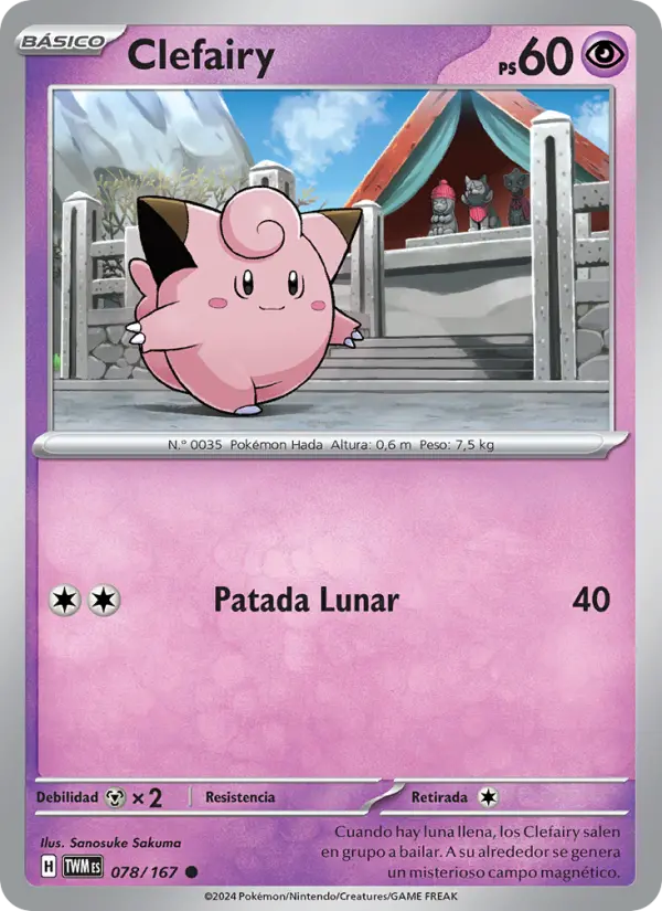 Clefairy, Mascarada Crepuscular Nº 078