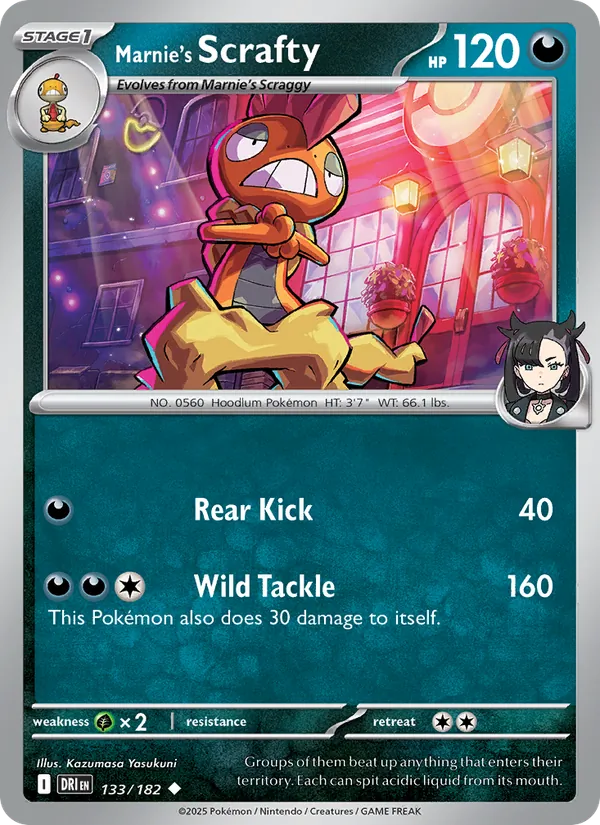 Marnie's Scrafty, Destined Rivals Nº 133