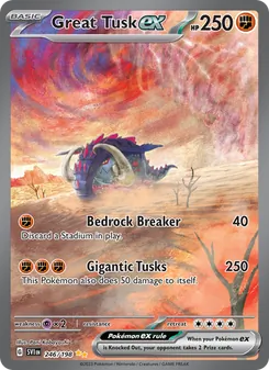 Great Tusk ex, Scarlet & Violet Nº 246 Holo