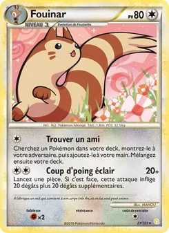 Fouinar, HeartGold SoulSilver Nº 21 Normal