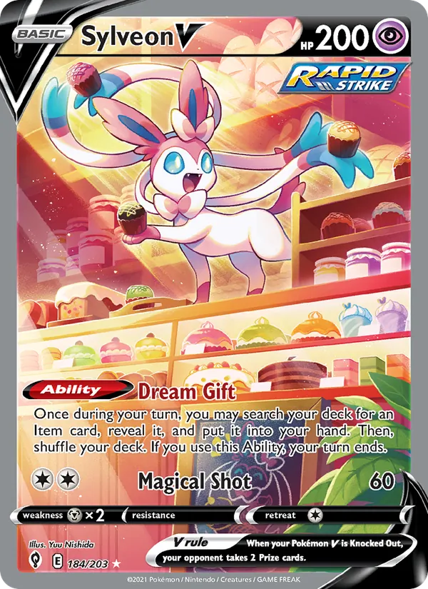 Sylveon V, Evolving Skies Nº 184