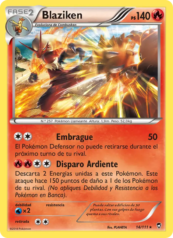 Blaziken, Puños Furiosos Nº 14
