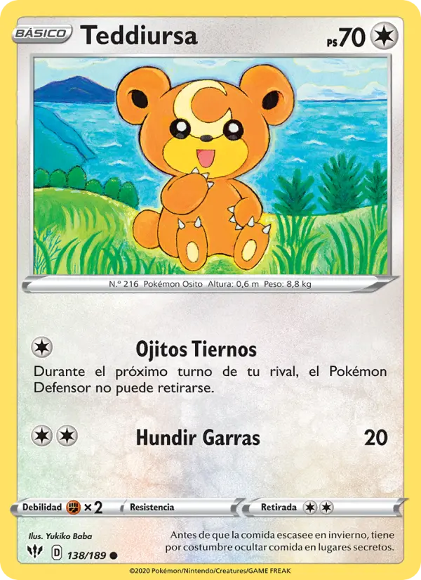Teddiursa, Oscuridad Incandescente No. 138