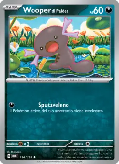Wooper di Paldea, Ossidiana Infuocata No. 126 Normal