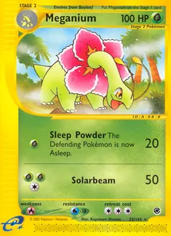 Meganium, Expedition Base Set Nº 53 Normal