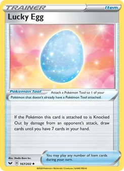 Lucky Egg, Sword & Shield Nº 167 Normal